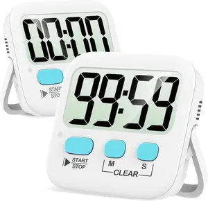 2-Pack Magnetic Kitchen Timers | Perfect for Cooking, Classrooms & Study | Batteries Included Utensils Kitchenware Set