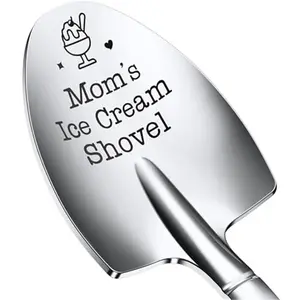Mothers Day Gifts for Mom,Large Moms Ice Cream Shovel,Icecream Scoop Stainless Steel,Anniversary Birthday Mothers Day Gifts for Wife Daughter Sister Women Her (Mom's Ice Cream Shovel, Large)