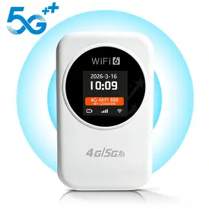 5G/4G LTE Mobile Hotspot Router,Portable WiFi Hotspot for Travle,300Mbps High Speed,2100mAh,Hotspot Device Support 10 Users,for Business/RV/Cruise/Plane