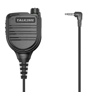 FUSION Y (3.5mm) Port Powered Microphone Series for FUSION X GLOBAL LTE/Wi-Fi Walkie Talkies - Universal works with most PoC and Analog Radios - Powerful Sound (y4 Port)