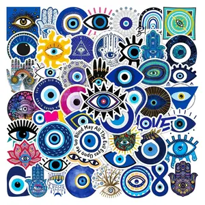 50pcs Eye Graffiti Stickers, Skateboard Sticker, Art Stickers, Waterproof DIY Sticker For Mobile Cases Laptop