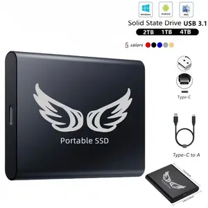 New High-Speed​​Portable SSD - 16TB, 4TB, 2TB, 1TB - Ultra-Slim Solid State Drive