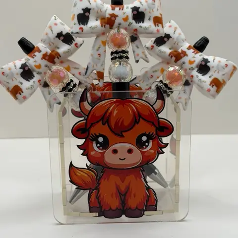 Acrylic Pen Holder *LIVE CLAIMS ONLY* Several different designs to choose from. Assembly Required! NOTE: Pens are not included, sold separately.