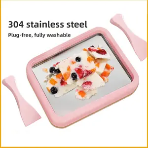 Children's DIY Mini Plug-free Frozen Yogurt Maker and Ice Cream Machine, Toy for Girls and Pretend Play