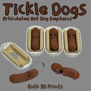 Tickle Dog Keychains