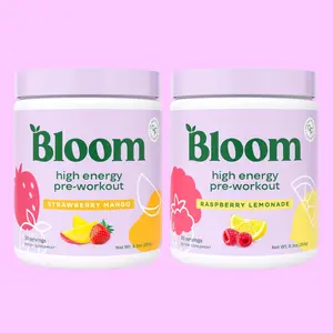 Bloom Nutrition High Energy Pre-Workout Powder (30 Servings) - 2 Pack - Natural Caffeine, Amino Acids & Focus Support for Endurance
