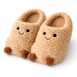 Cozy Peanut Plush Slippers