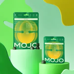 MOJO Max Strength Brain Boost Energy & Focus Gummy - Yuzu & Lime - Vegan Supplement for Enhanced Focus and Mental Clarity - Unmatched Focus