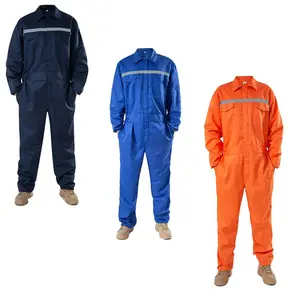 Men's one-piece work overalls, wear-resistant and breathable, designed with hook-and-loop fasteners and zippers. Made of polyester fabric, ideal for machine maintenance and auto repair work, suitable for spring and summer wearFather's Day gift