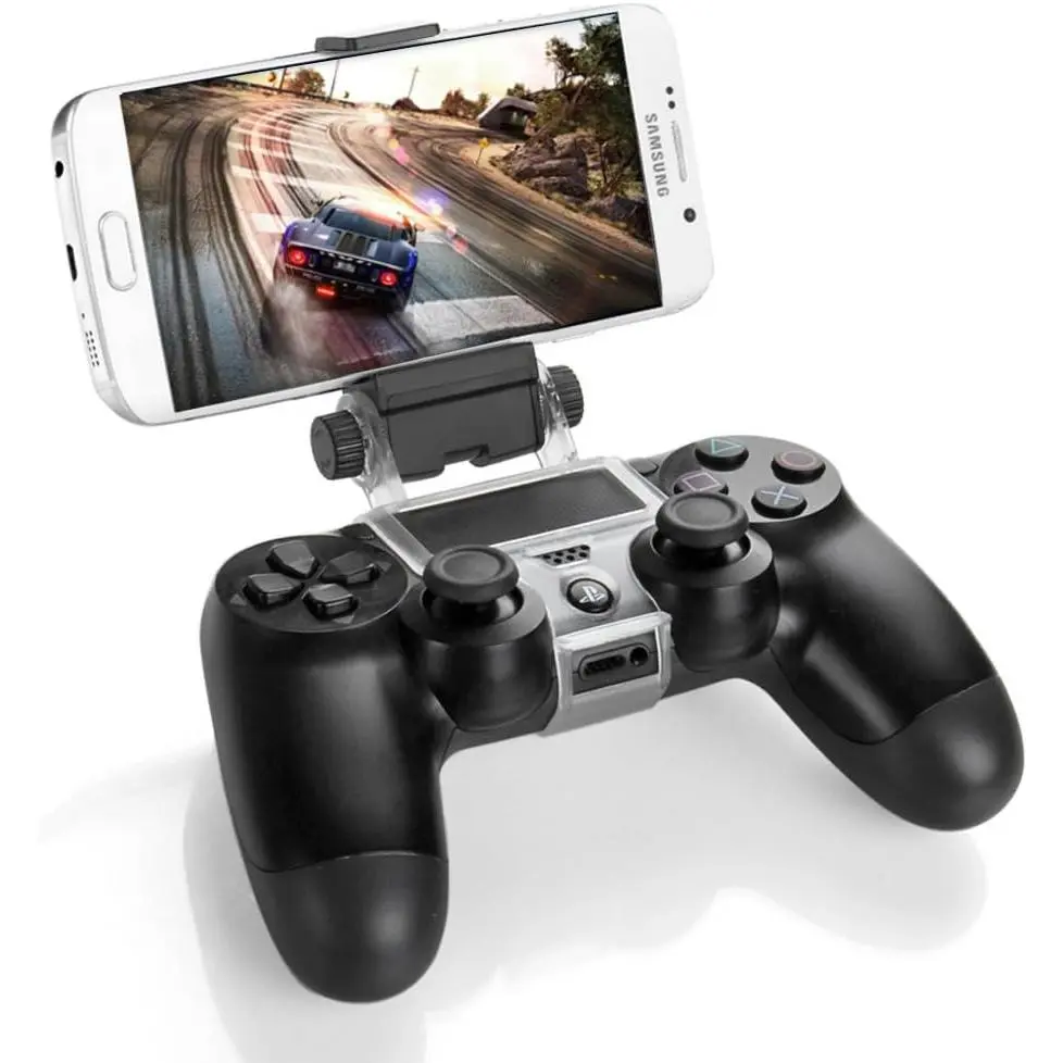 PS4 Controller Phone Clip Holder Clamp Mount Bracket Compatible with PlayStation 4 PS4 Dual Shock Wireless Controller [PlayStation 4]