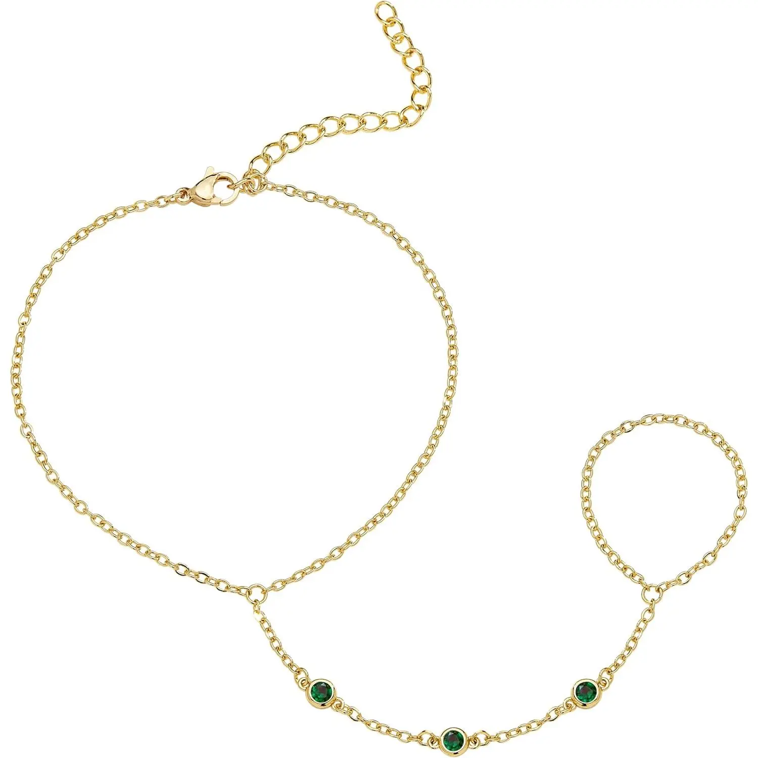 Gold Hand Chain Bracelet for Women Trendy, Dainty 14k Gold Plated Ring Bracelet Hand Chain Finger Ring Slave Cuff Bracelet Cubic Zircon Hand Jewelry for Women Accessories Gold Hand Chain Bracelet for Women Trendy, Dainty 14k Gold Plated Ring Bracelet Hand Chain Finger Ring Slave Cuff Bracelet Cubic Zircon Hand Jewelry for Women Accessories