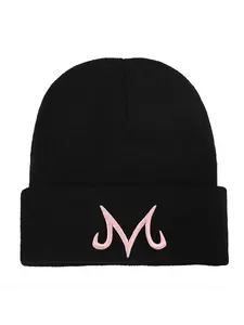 M Letter Embroidery Beanie Hat, Casual Outdoor Sports Hat for Men & Women, Fashion Accessories for Fall & Winter