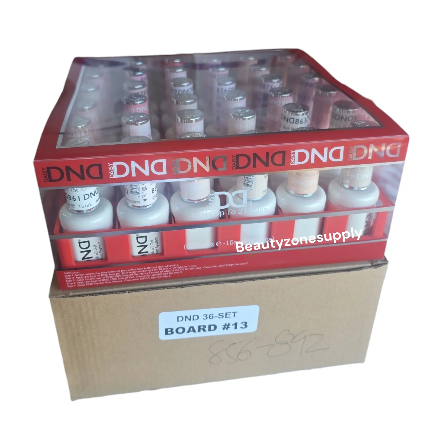 DND Gel Board Set 36 bottle with Swatches #13