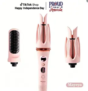 Mayeya 3-in-1 Multi-Function Automatic Curling Iron, Adjustable Temperature 3684