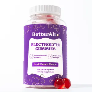 BetterAlt Electrolyte Gummies | Fruit Punch Flavor | For Intense Hydration, Muscle Recovery | 1-Month Dietary Supplement BetterAlt Electrolyte Gummies | Fruit Punch Flavor | For Intense Hydration, Muscle Recovery | 1-Month Dietary Supplement