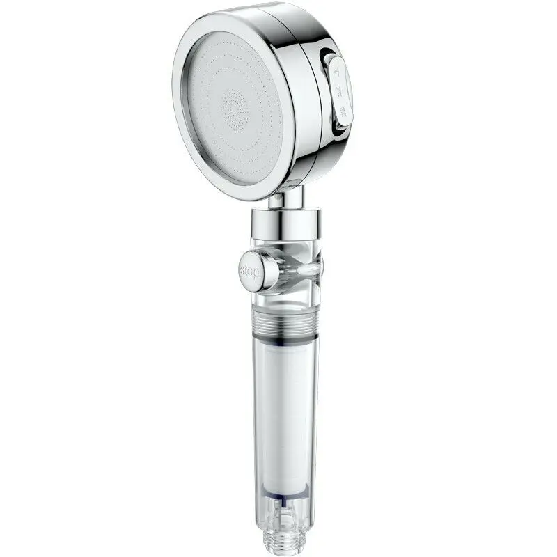 SimPure Filtered Rainfall Shower Head - High Pressure, Water Saving, 3-Mode Bathroom Fixture with Built-In Filter Screen, Hard Water Softener for Showerheads & Handheld Showers, High Pressure Showerhead