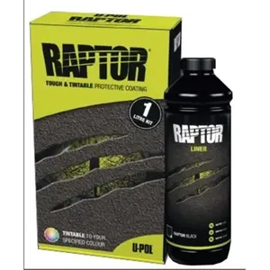 212 MAIN U-POL UPL-UP4802 Raptor Tintable Urethane Truck Bed Liner Kit - Urethane Material Automotive Paint, Car Coating Spray for Trucks