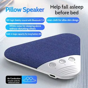 Two-color ABS Bluetooth Sleep Pillow Speaker with White Noise Wireless Hi-Fi Stereo 30/60/90-minute Timer for Better Sleep