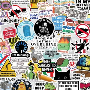 130 Pcs Funny Sarcastic Stickers Pack, Snarky Bold Humor Waterproof Vinyl Meme Stickers, Cute Decals for Laptop Water Bottle Phone iPad Bumper Folding Chair DIY Decor