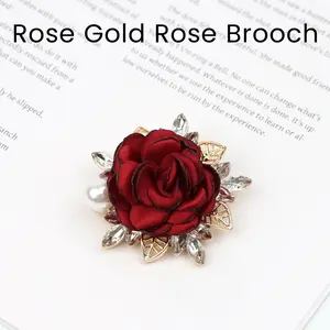 1 Count Rose Flower Brooches and Pins for Women Men, Suitable for Weddings, Parties & Daily Wear