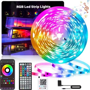 Led Lights for Bedroom 50FT 450Leds RGB Led Strip Lights Music Sync Color Changing, Dimmable Led Light Strip with Remote App Control, Super Bright Led Tape Light Room  Gaming Accessories