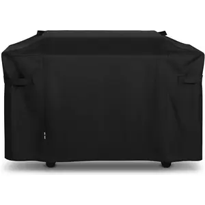 Griddle Cover Compatible with Weber 36" Rust-Resistant Griddle, Compared to Weber 3400030, Heavy Duty  4 Burner Flat Top Grill Cover with Hood, 64 Inch Outdoor BBQ Protector, Black