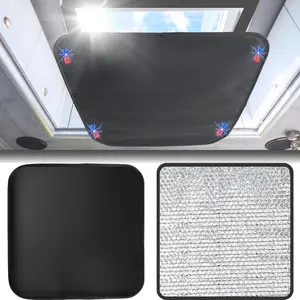 RV Skylight Sun Shade 16"x16", RV Roof Vent Skylight Insulator Cover, 3-Layer Insulation,Blocks UV Rays, Keeps Interior Cool, Easy Installation, Fits Camper, , Motorhome