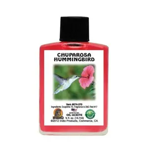 Indio Hummingbird Fragranced Spiritual Oil 1/2 fl.oz (Aceite de Chuparosa 1/2 oz)
