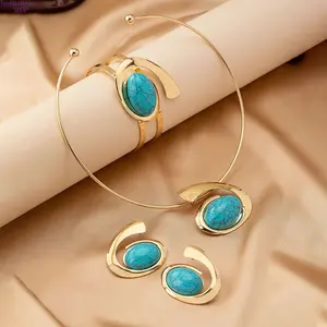 Women’s Trendy Artistic Bling Jewelry Set - Irregular Letter E Alloy Design, Matching Choker, Bracelet & Earring for Women, Versatile Accessories for Daily Casual & Party Wear, Artistic Jewelry Sets