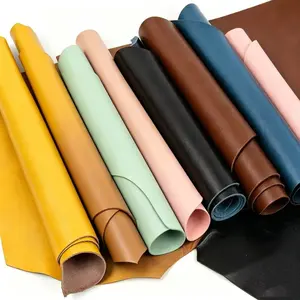 1LB Assorted Colors Leather Craft Supplies | Premium Selected Genuine Cowhide | 0.8-1.8mm Thick | Durable DIY Material for Various Leathercraft Projects | Mixed Color, Size & Pattern