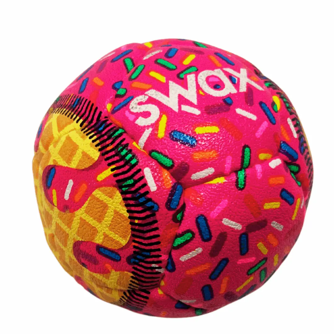 Pink Sprinkle SWAX Training Baseball — Soft Practice Ball with Regulation Weight for Indoor & Outdoor Drills