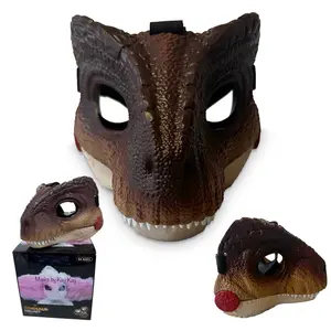 Hard plastic Dino Mask with Moving Jaw and Roar Sound Jurassic Comfortable