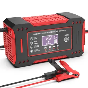 Smart Car Battery Charger, 6A Trickle Charger, Car Battery Maintainer, Battery Charger for Car, Truck, Motorcycle, Lawn Mower & Boat