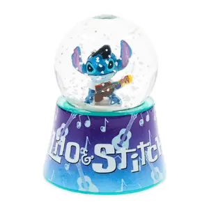 Disney Lilo & Stitch Elvis Stitch 3-Inch Mini Light-Up Snow Globe