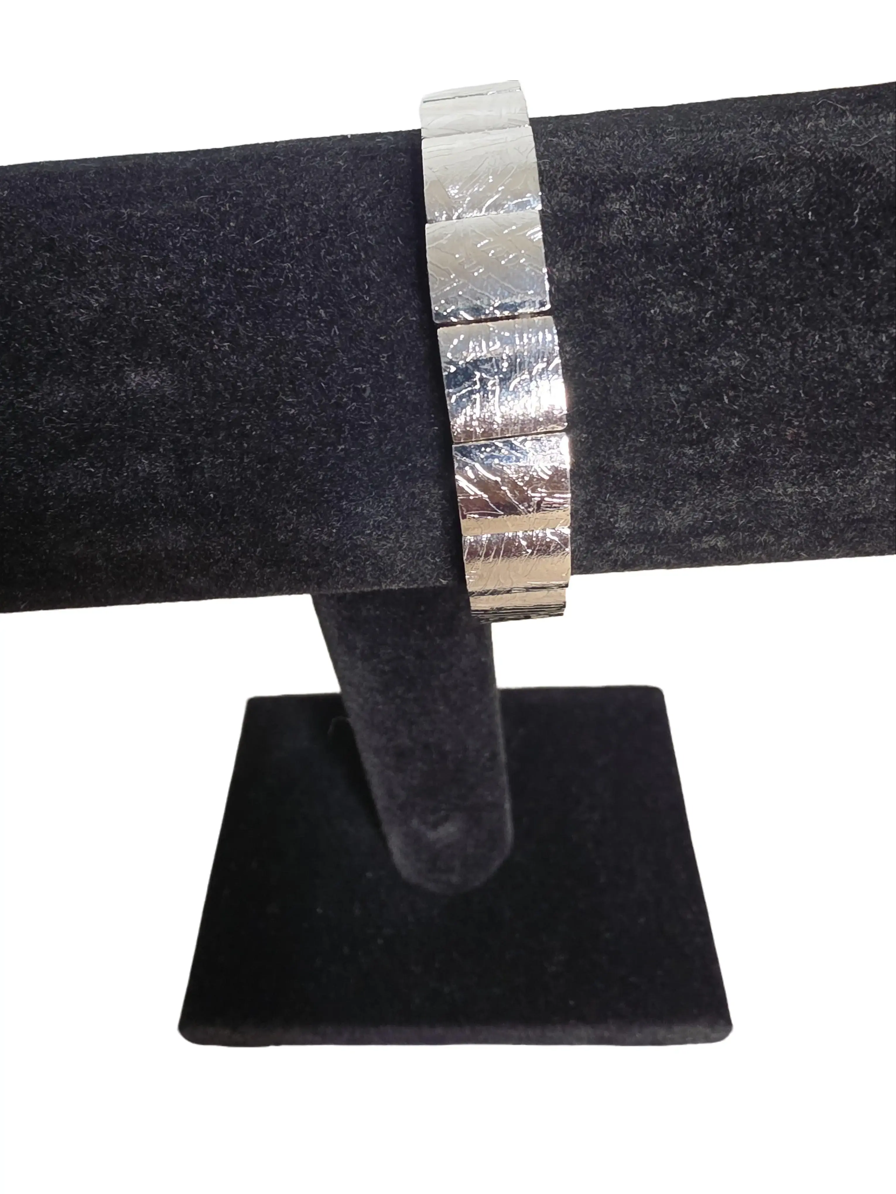 11x9mm Tile Iron Meteorite Bracelet