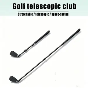Adjustable Golf Club Practice Putter, Three-Section Telescopic Golf Club, Youth and Adult Adjustable Length, Seven Iron Golf Club, Golf Practice Equipment
