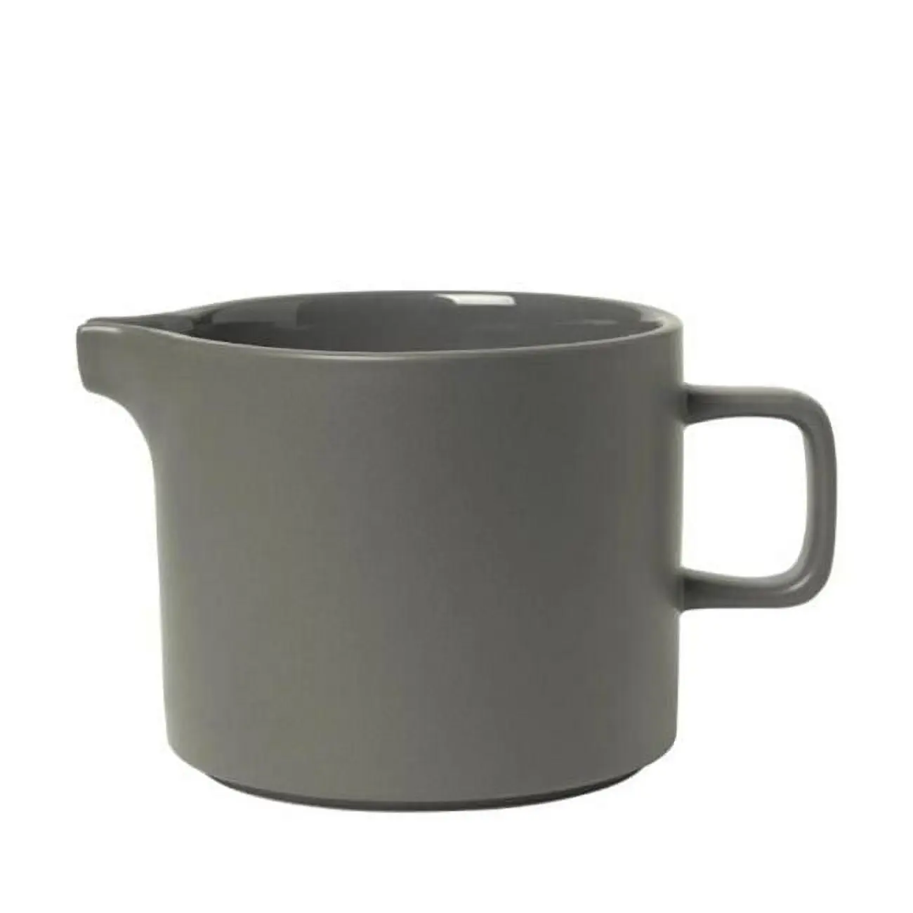 Blomus 63973 Pewter Pilar Pitcher - 34oz Stoneware Serving Jug, Dishwasher-Safe Kitchen Drinkware