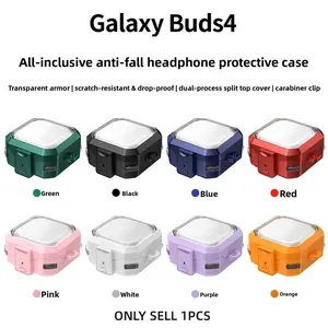 Suitable for Samsung Buds4 stand transparent armor wireless Samsung Buds4 Pro Bluetooth earphone protective case Cover Protection