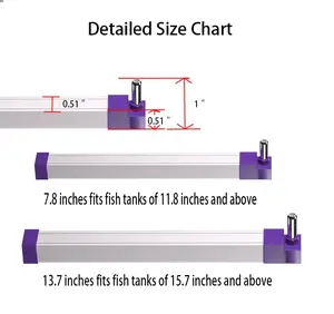 Aquarium Bubble Strip Nano Air Bubble Curtain Wall Kit Quiet High Dissolved Oxygen Diffuser for Freshwater Saltwater Fish Tank Bubbler Decorations