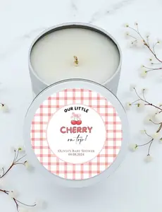 Our Little Cherry on Top Bulk Baby Shower Candle Favor