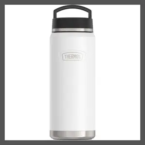 Thermos 40oz Stainless Steel Vacuum Insulated Water Bottle Wide Mouth, White