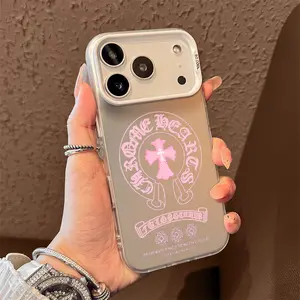 Pink Gentle Dark Pattern Phone Case for iPhone 17 AIR 17 PRO 16 PRO 15  PRO MAX  14 PLUS 13 PRO 12 11 PRO XS MAX X XR Samsung Galaxy S25 Ultra S24 S23 S22 Plus  series(anti-drop hard shell) shockproof mobilephone protective cover