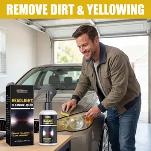 RAYHONG Car Headlight Cleaner - Lamp Stain Remover, Brightening Polishing Care Agent, Automotive Cleaning Agent, Car Cleaning Agent