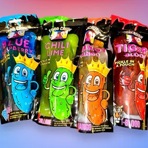 Trixie’s Scrumptious Treats - 4 Pack FoodCrush Pickles - Mango , Tigers Blood , Blue Raspberry , and Chili Lime