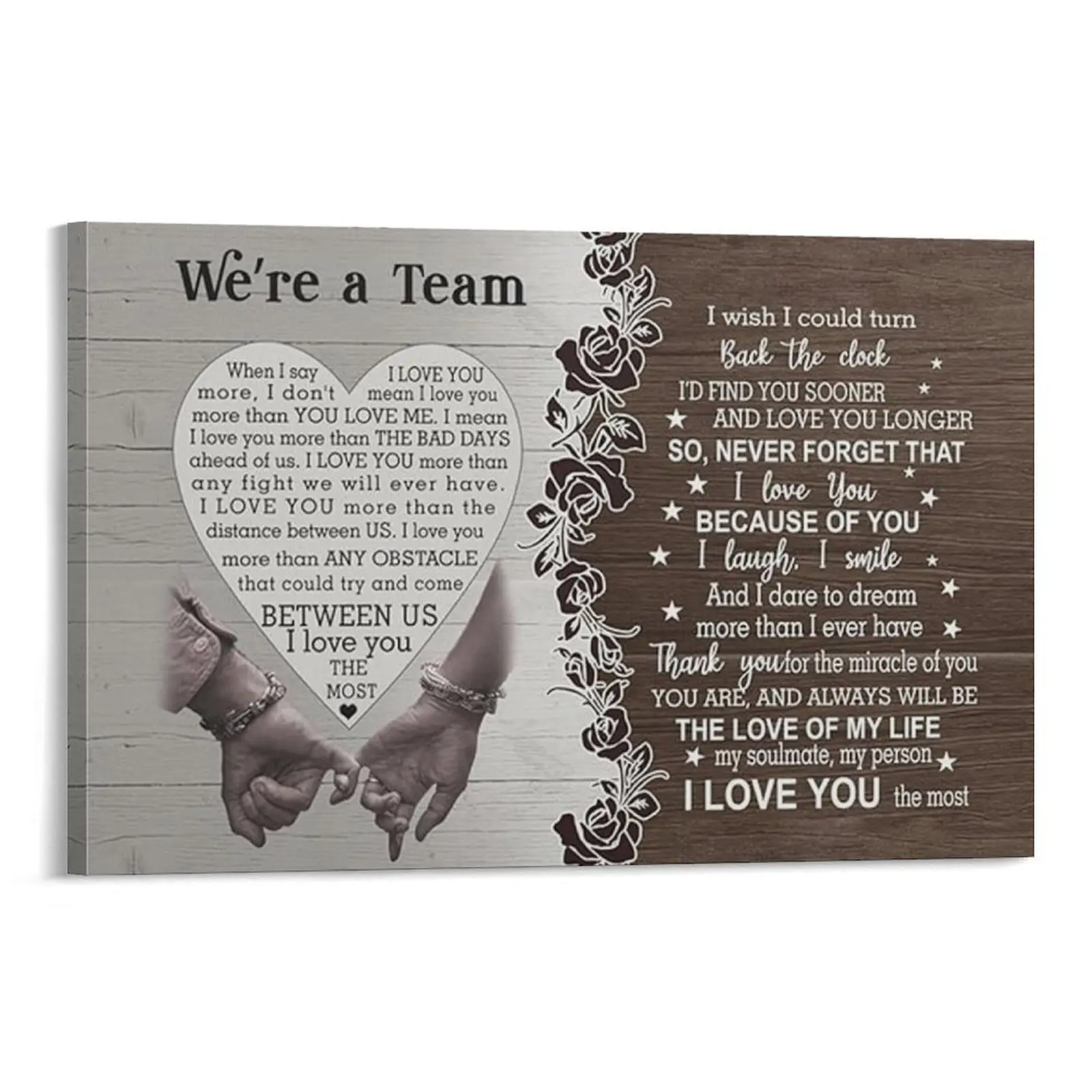 Couple's poster, a perfect gift for your husband/wife for Valentine's Day, birthdays, and anniversaries. Canvas print wall art, ideal for bedroom and living room home decor – decorative artwork, eco-friendly and fade-resistant – creative design.