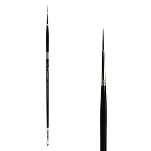 Trekell Crimson Taklon Long Handle Artist Brush - Size #5/0 Script/Rigger
