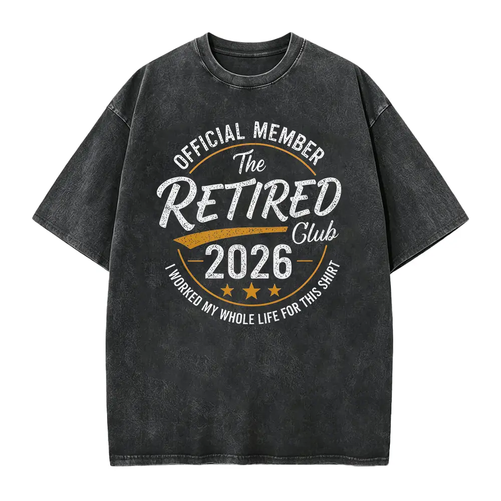 Funny Retirement 2026 Shirt, Official Member Retired Club Tee, Retirement Gift for Dad or Grandpa, Fathers Day Party T Shirt