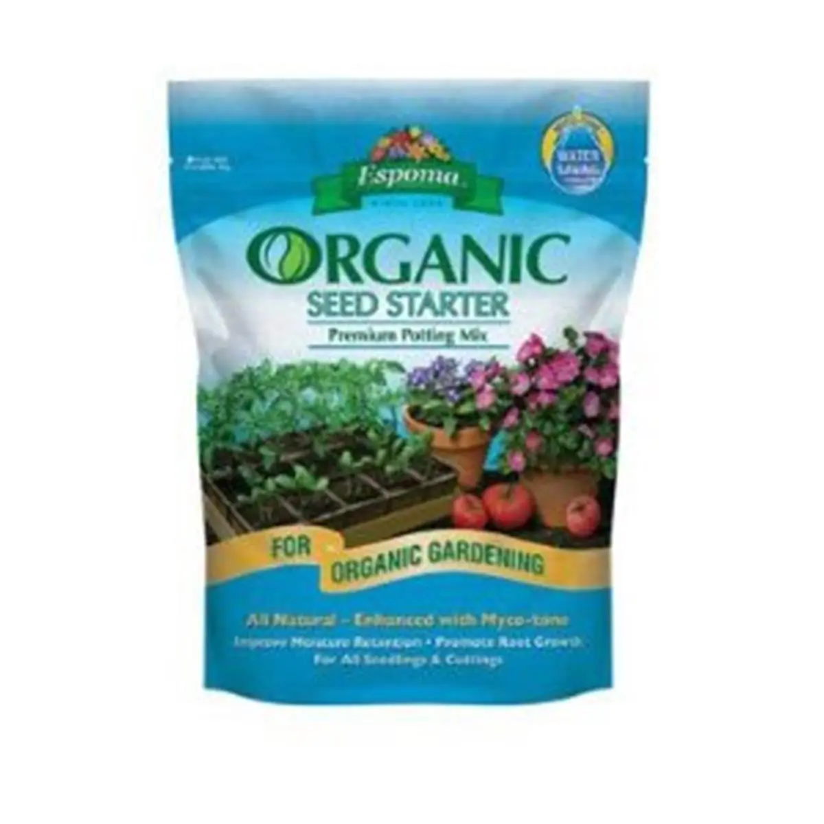 Espoma Organic Seed Starting Soil - 16 Qt Perfect Planting Mix, Natural Blend Root Growth Aid Enhanced with Myco-Tone, Peat Moss, Fertilizer for All Seedlings and Cuttings