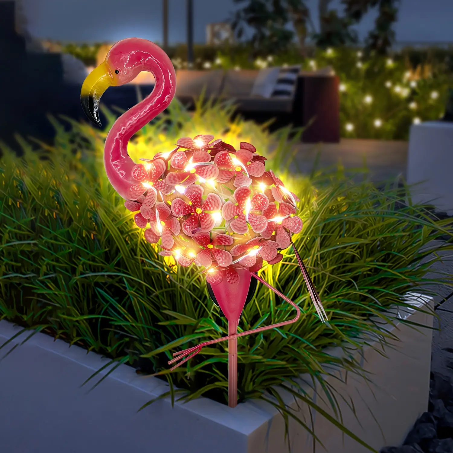 Solar Flamingo Garden Stake Light | Waterproof Outdoor LED Decor for ...