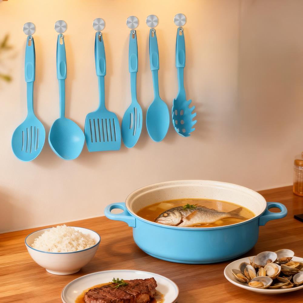 13 Piece Nonstick Cookware Set, Granite Coated Pots and Pans Set, Induction Compatible Kitchen Cooking Set with Glass Lids, Frying Pan, Saucepan, Soup Pots & Utensils,summervibes 13 Piece Nonstick Cookware Set, Granite Coated Pots and Pans Set, Induction Compatible Kitchen Cooking Set with Glass Lids, Frying Pan, Saucepan, Soup Pots & Utensils,summervibes